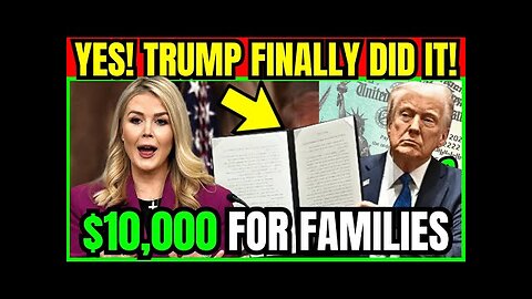 Breaking: Trump Proves Canada Wrong, $10,000 Per Family Confirmed! 