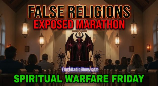 Exposing False Religions 12hr Marathon – Spiritual Warfare Friday 9pm et
