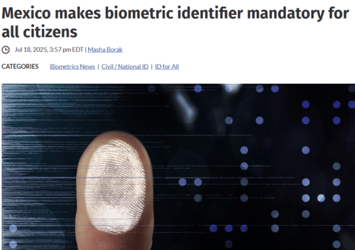 Mexico makes biometric identifier mandatory for all citizens